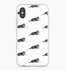 Vinilo o funda para iPhone Doggo usando gafas