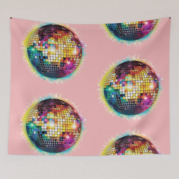 Item preview, Disco Ball, 80s, retro, 70s, dance, music, party designed and sold by PRYMULLART.