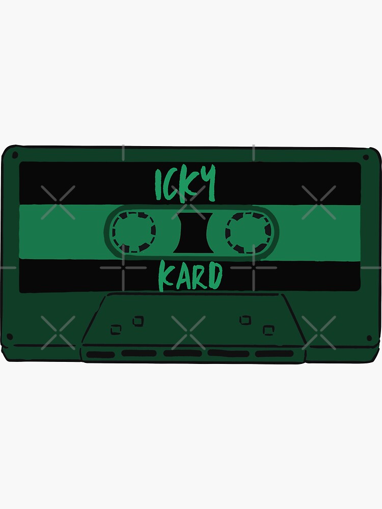Kard Icky Cassette Sticker for Sale by puki-ycdi