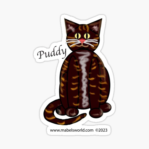 Puddy of Mabel's World Sticker