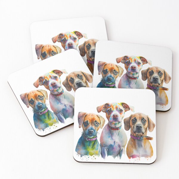 Item preview, Watercolor Funny Dog Pack cute gift designed and sold by ArtHideaway.