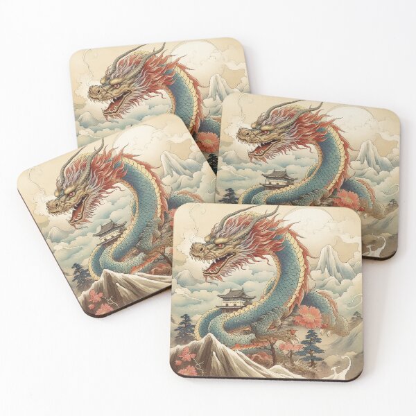 Item preview, Serene Dragon and Mount Fuji designed and sold by Venon28.