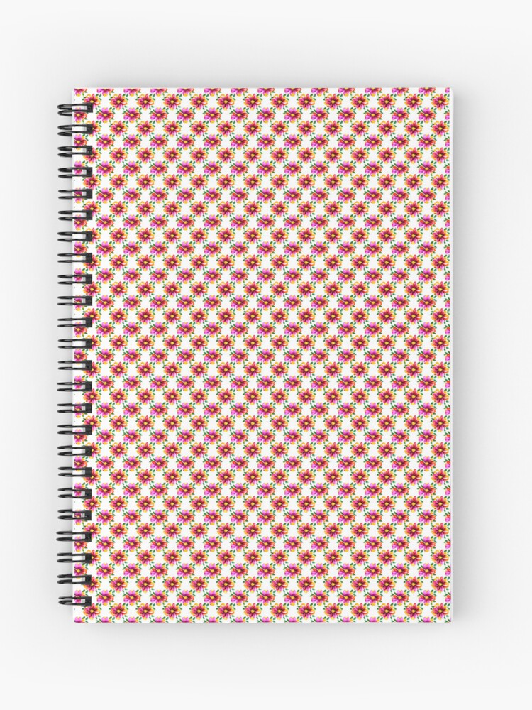 Thumbnail 1 of 3, Spiral Notebook, Flower Pattern "Dana" designed and sold by Patterns For Products.