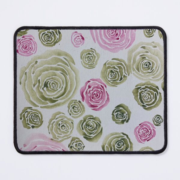 Item preview, Green and Pink Roses designed and sold by Rosesbyrobin.