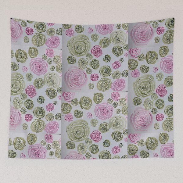 Item preview, Green and Pink Roses designed and sold by Rosesbyrobin.