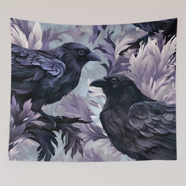 Item preview, Enchanting Ravens: A Pattern of Graceful Birds designed and sold by SweetRepeat.