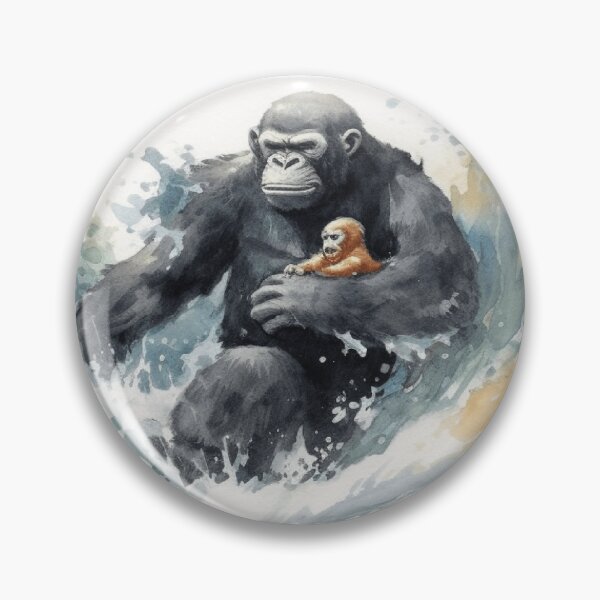 Item preview, Ape and monkey surfs through life sticker designed and sold by Big Boom Creations.