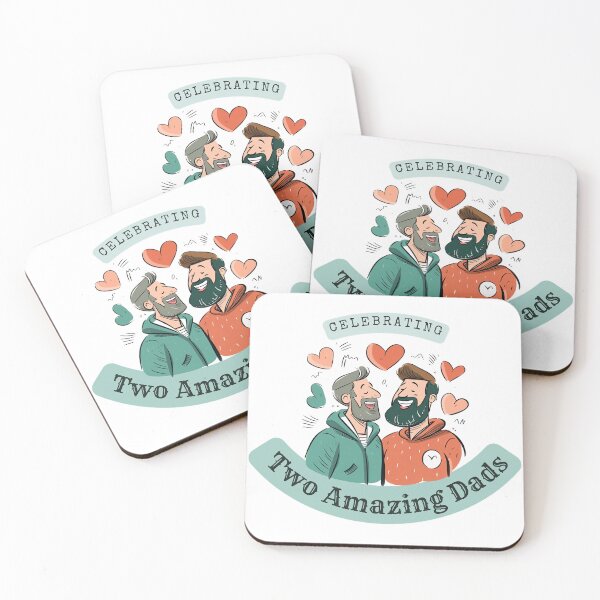 Item preview, Celebrating Two Amazing Dads designed and sold by Nowshin Tasnim.