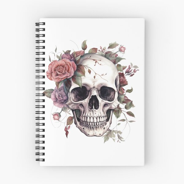 Item preview, Blooming Skull designed and sold by TattedHart.