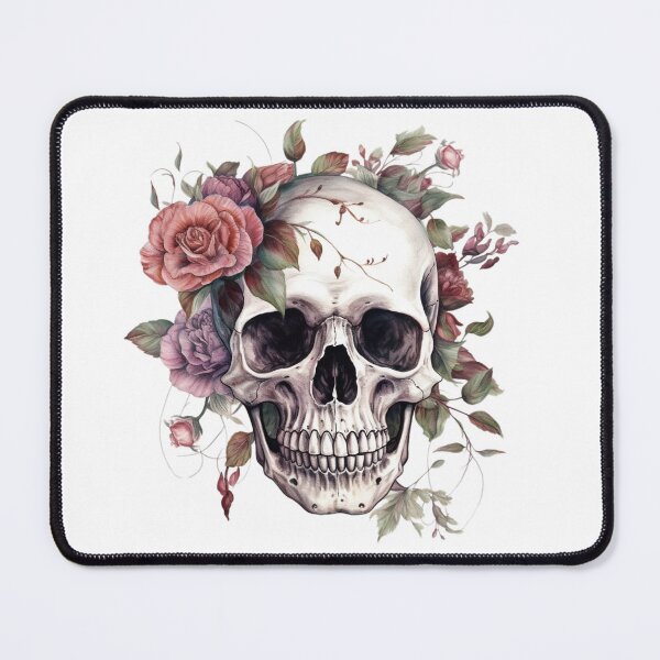 Item preview, Blooming Skull designed and sold by TattedHart.