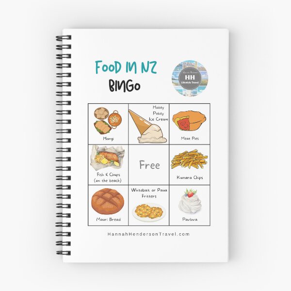 Item preview, Food Bingo Card - New Zealand Food Bingo designed and sold by HHLifestyleTrav.