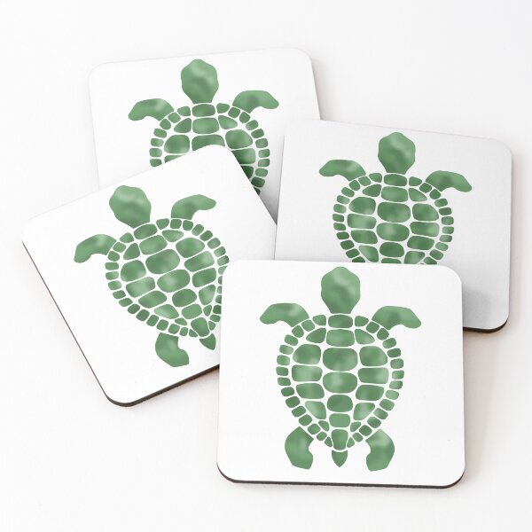 Item preview, Mosaic turtle pattern in green designed and sold by octo-PS.
