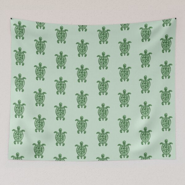 Item preview, Mosaic turtle pattern in green designed and sold by octo-PS.