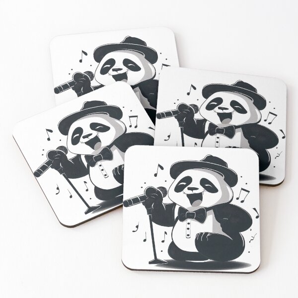 Item preview, An Antropomorphic Cute Panda Jazz Singer designed and sold by thematics.