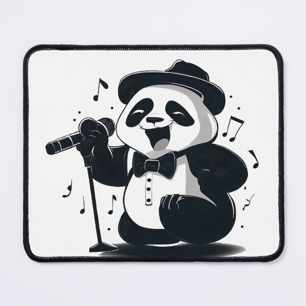 Item preview, An Antropomorphic Cute Panda Jazz Singer designed and sold by thematics.
