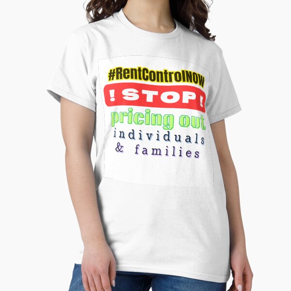 Item preview, #RentControlNow - white designed and sold by Priced Out Of Life.