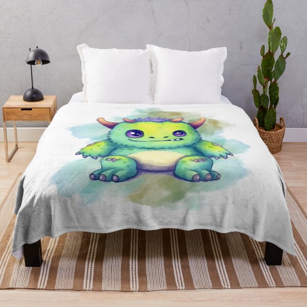 Item preview,  Cute Green Monster with Horns T-shirts and Stickers Design  designed and sold by PatriciaReyes.