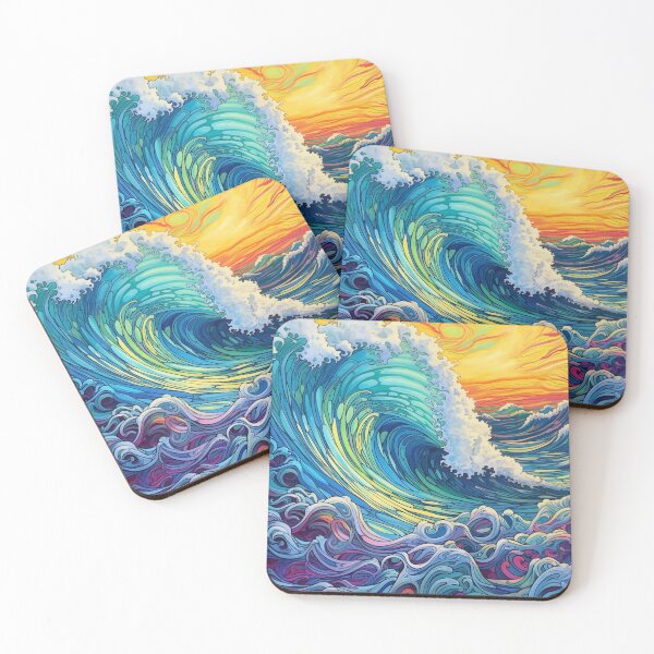 Item preview, Abstract Ocean Waves Pattern designed and sold by Desfix.