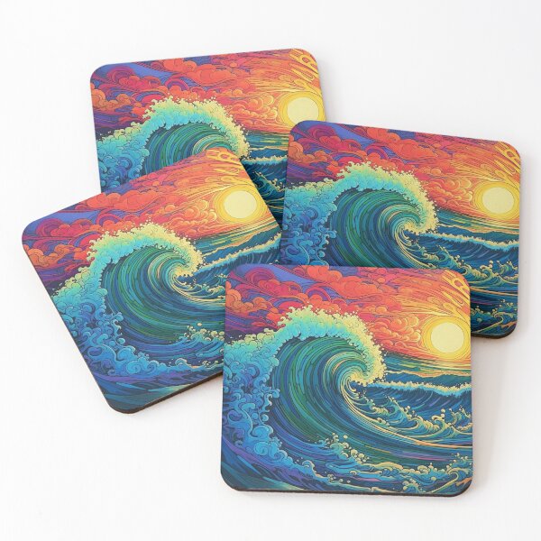 Item preview, Abstract Ocean Waves Pattern designed and sold by Desfix.