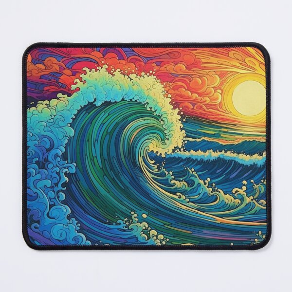Item preview, Abstract Ocean Waves Pattern designed and sold by Desfix.