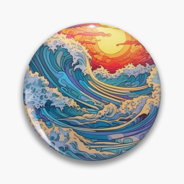 Item preview, Abstract Ocean Waves Pattern designed and sold by Desfix.