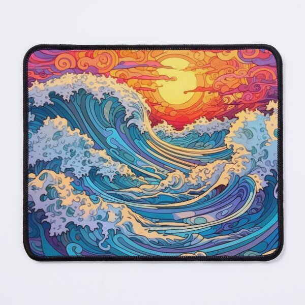 Item preview, Abstract Ocean Waves Pattern designed and sold by Desfix.