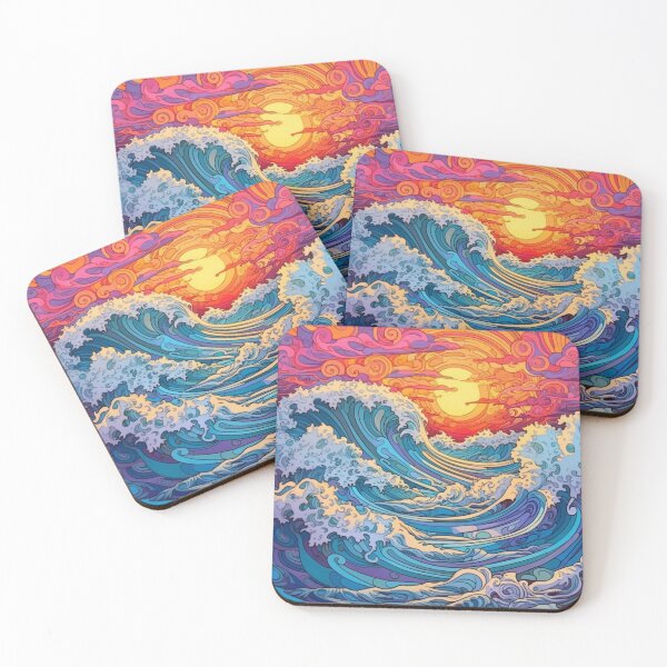 Item preview, Abstract Ocean Waves Pattern designed and sold by Desfix.