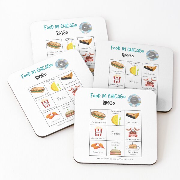 Item preview, Food Bingo Card - Chicago Food Bingo designed and sold by HHLifestyleTrav.