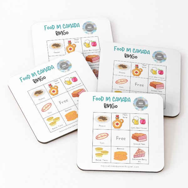Item preview, Food Bingo Card - Canada Food Bingo designed and sold by HHLifestyleTrav.