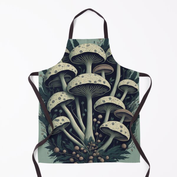 Aperçu de l'œuvre Lovely illustration of Mushrooms and fungi trendy art créée et vendue par Vintage Designs +.