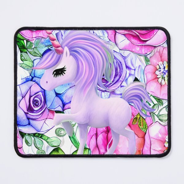 Item preview, Purple Floral Unicorn Love designed and sold by purplesensation.