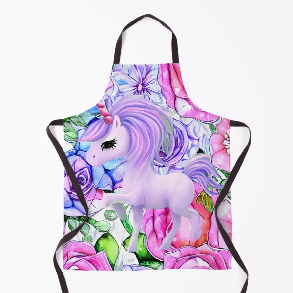 Item preview, Purple Floral Unicorn Love designed and sold by purplesensation.