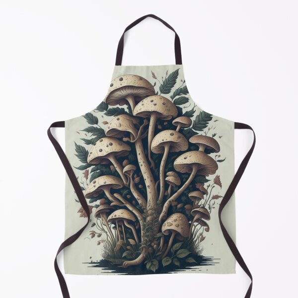 Aperçu de l'œuvre  Lovely illustration of Mushrooms and fungi trendy art créée et vendue par Vintage Designs +.