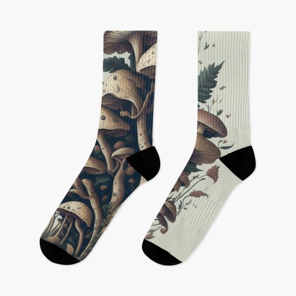 Item preview,  Lovely illustration of Mushrooms and fungi trendy art designed and sold by Vintage Designs +.