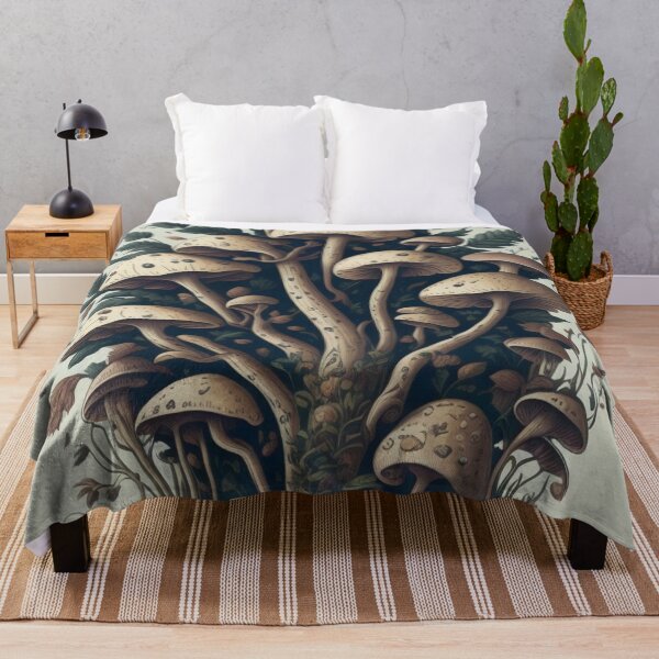 Item preview, Lovely illustration of Mushrooms and fungi trendy art designed and sold by Vintage Designs +.