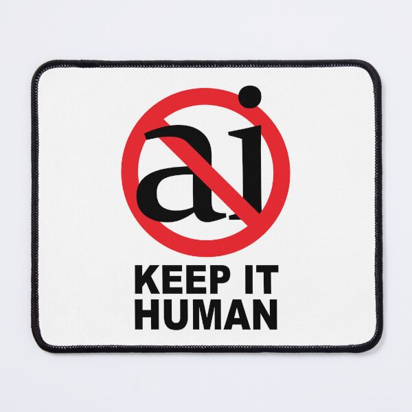 Item preview, No AI - Keep It Human designed and sold by WonderWhat.