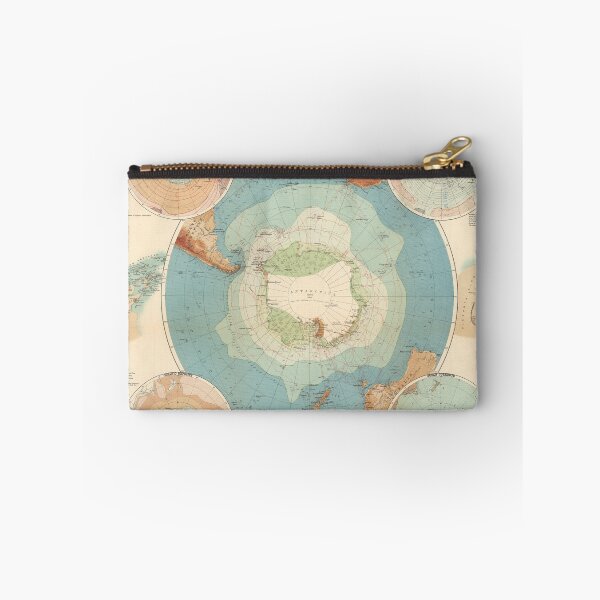 Item preview, Vintage Antarctica Map (1898) designed and sold by BravuraMedia.