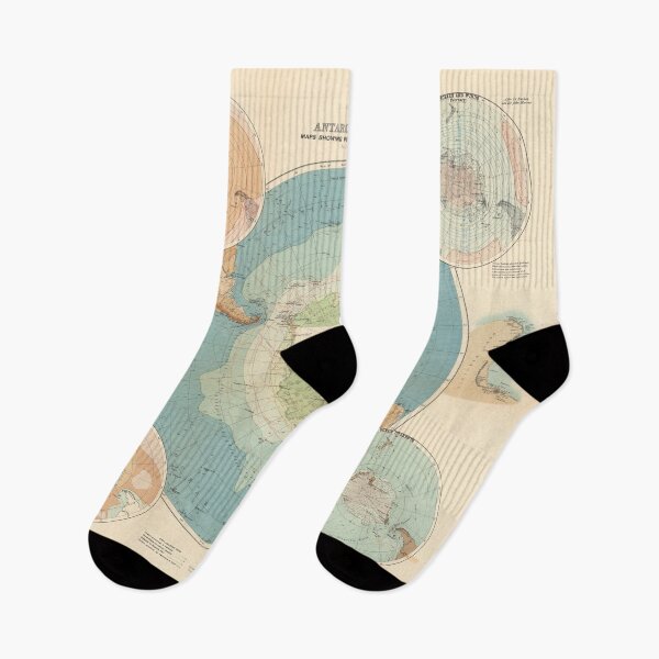 Item preview, Vintage Antarctica Map (1898) designed and sold by BravuraMedia.
