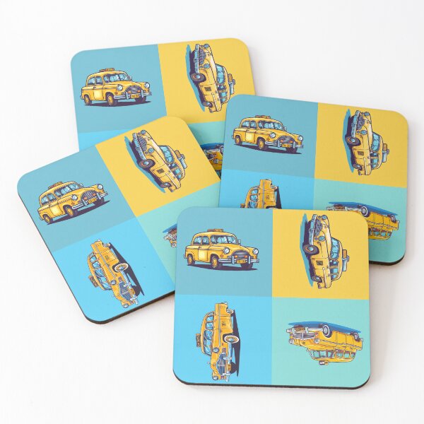 Artikelvorschau, Gelbes Taxi-Taxi-Muster-Cartoon entworfen und verkauft von Cranky Daddy.