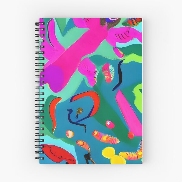 Item preview, Colorful garden jungle with flowers and insects semi abstract designed and sold by KookyWall.