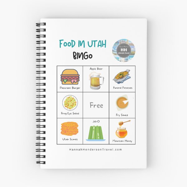 Item preview, Food Bingo Card - Utah Food Bingo designed and sold by HHLifestyleTrav.