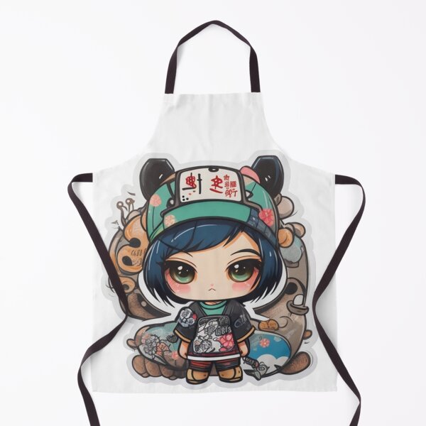 Item preview, Adorable kimono-clad girl radiating stylish charm stickers designed and sold by mefirefire.