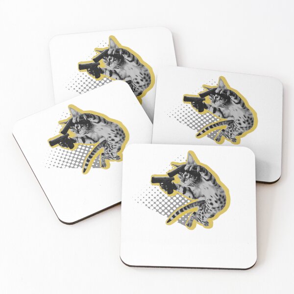 Item preview, Bad Gun Kitty Cat Funny  designed and sold by ArtStoresalas.