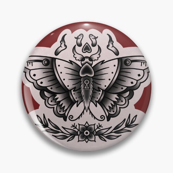 Item preview, Black and White Tattoo Mother Moth designed and sold by StonerWitch00.