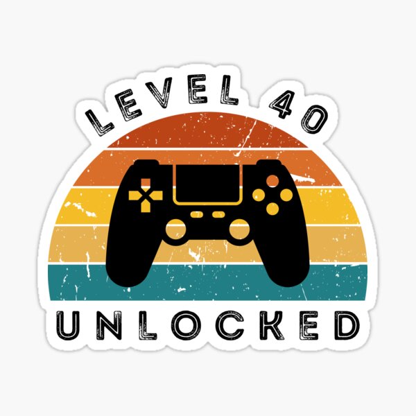 Level 40 Unlocked Gamer 40th Birthday Gift Greeting Card for Sale by  Alfalfalfa90