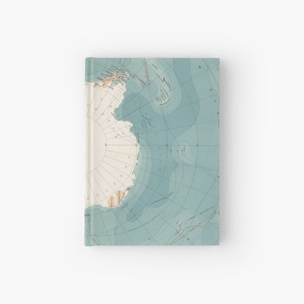Aperçu de l'œuvre Carte ancienne de l'Antarctique (1904) créée et vendue par BravuraMedia.