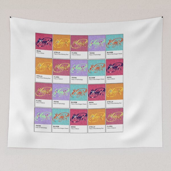 Item preview, fairy club pantone card repeating pattern designed and sold by MidwesternFlair.
