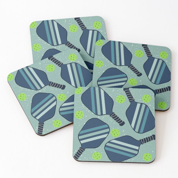 Item preview, Pickleball paddles - blue stripes designed and sold by ArtbyCouture.