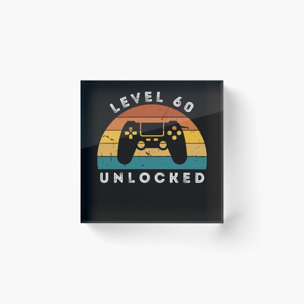 Item preview, Level 60 Unlocked 60th Birthday designed and sold by gamingafterbed.