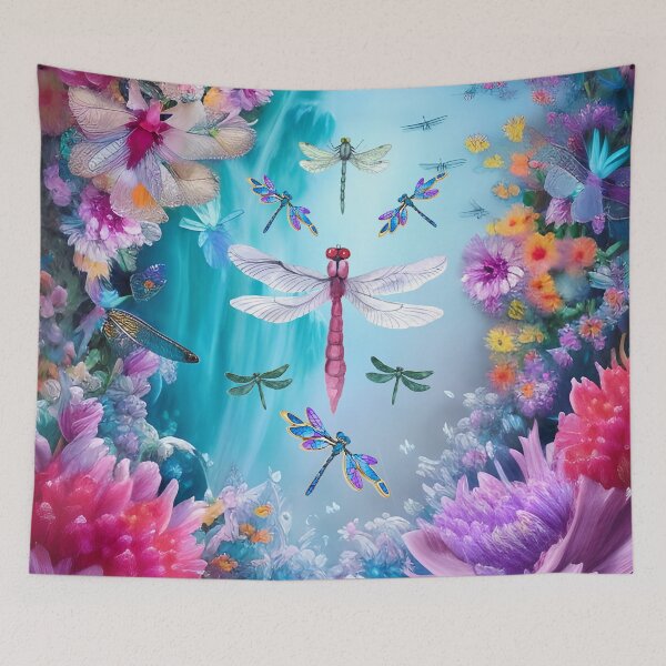Item preview, Dazzling Floral Dragonflies designed and sold by purplesensation.